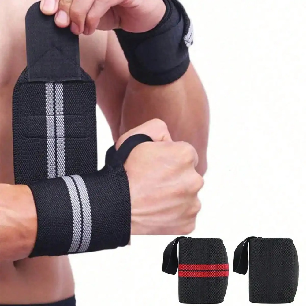 Wrist Wraps Weightlifting Support - 2 stuks elastische polsbandages, polssteun, polsbandage